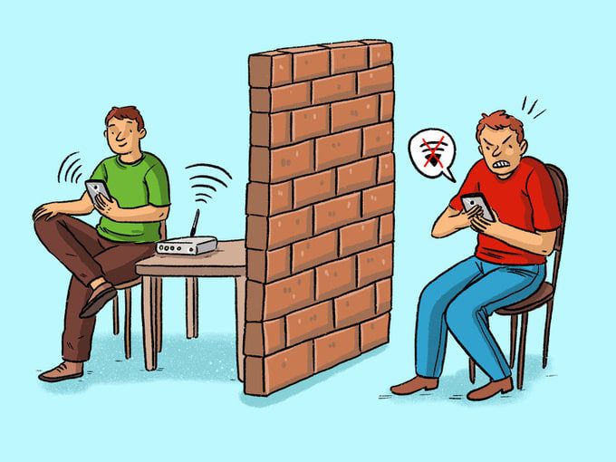 Điểm mặt 7 vật cản trong văn phòng làm mạng Wifi bị yếu