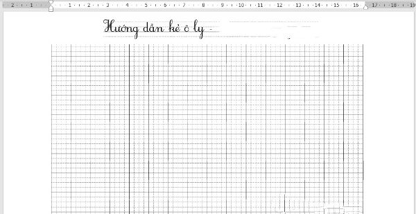 Cách kẻ ô trong Word cực đơn giản, nhanh chóng