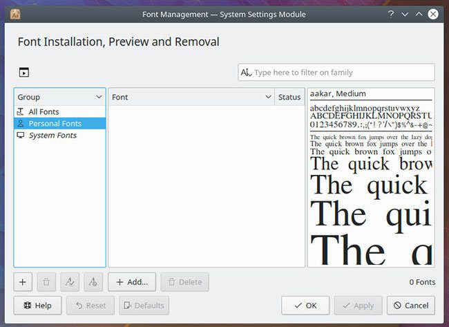 Cài đặt và sử dụng font trong Linux