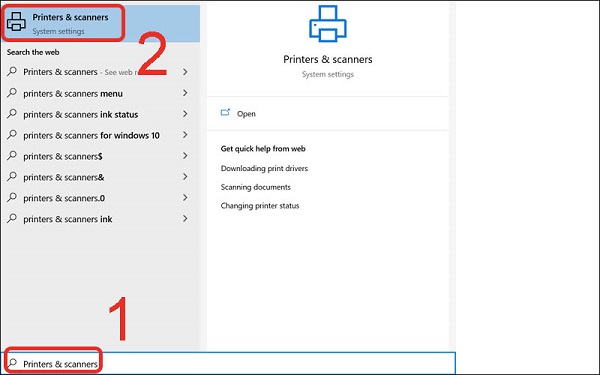 Bước 2. Cách cài máy in cho máy tính Windows 11/10/8