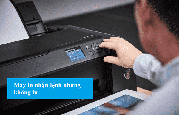 Lỗi máy in nhận lệnh nhưng không in