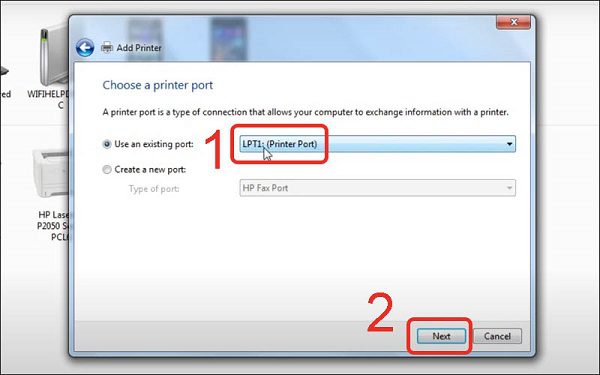 Bước 5. Cách cài đặt máy in cho máy tính Windows 7