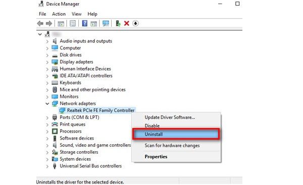 Bước 2. Cách xóa driver của wifi trên laptop và cài đặt lại