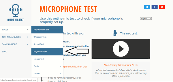 Cách kiểm tra camera máy tính trên Online Mic Test