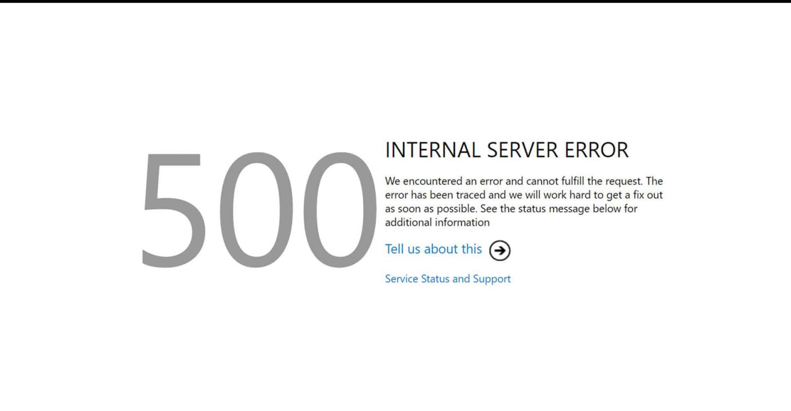 Lỗi Server Error 500 Internal Server Error