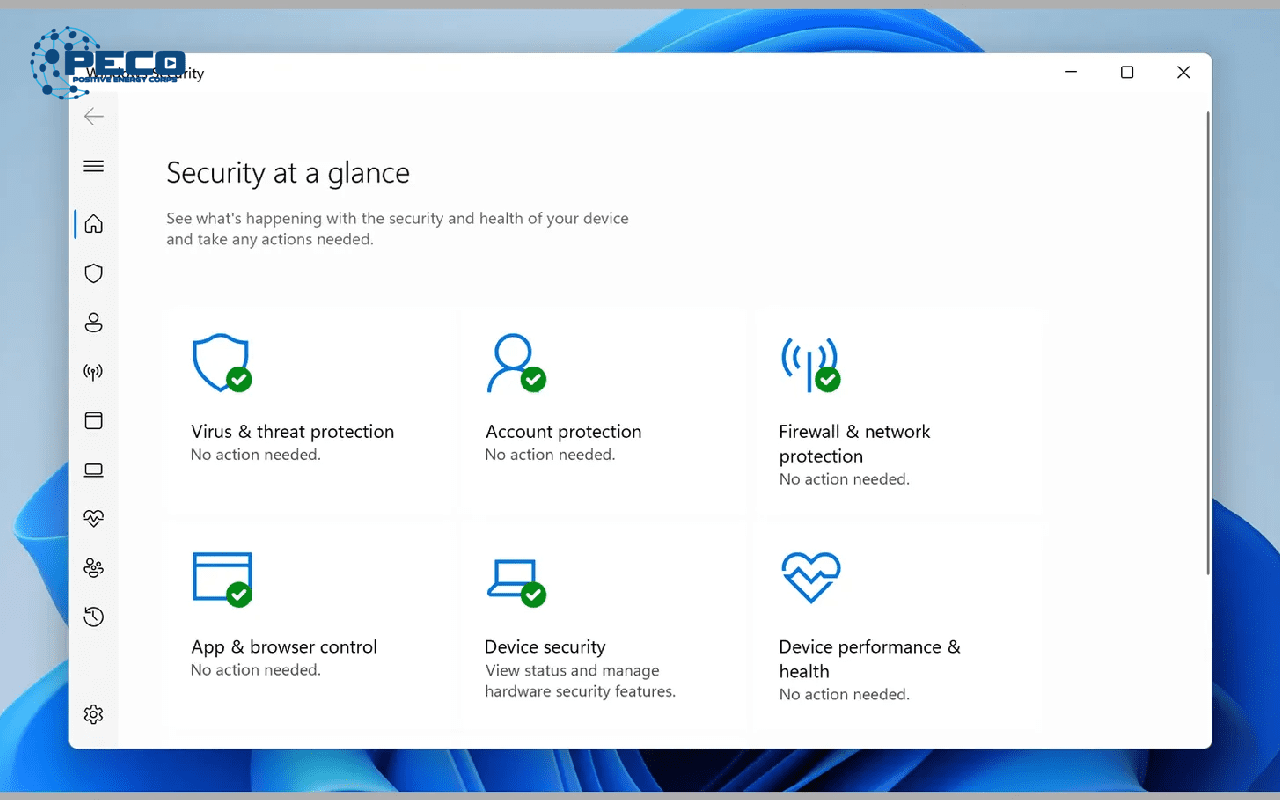 Windows Security được tích hợp sẵn trong hệ điều hành Windows giúp tiết kiệm không gian lưu trữ cho các ứng dụng khác Windows Security được tích hợp sẵn trong hệ điều hành Windows giúp tiết kiệm không gian lưu trữ cho các ứng dụng khác